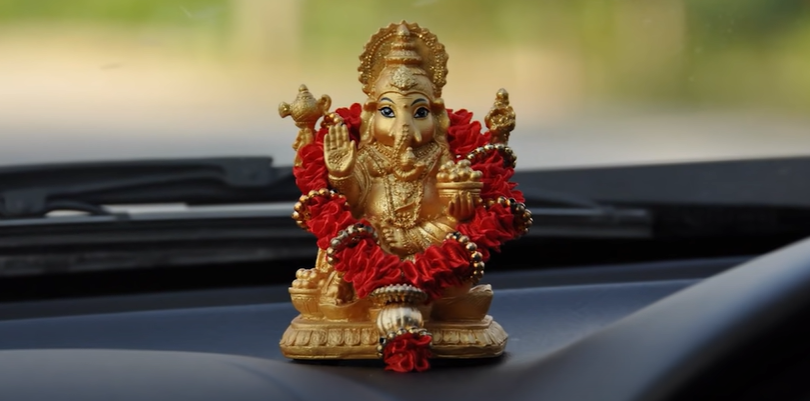 Lord Ganesha in Car Dashboard