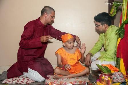 Getting Sacred Thread (Janeu) in Upanayana Ceremony 